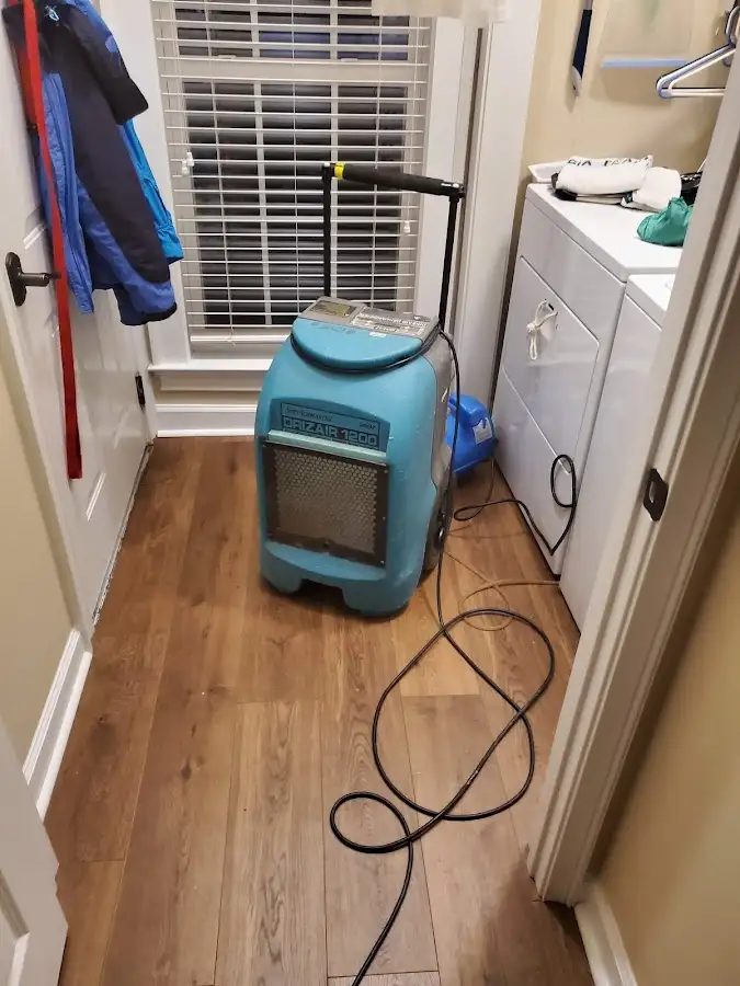 Commercial dehumidifier deployed for Flood Damage Cleanup in Half Moon Bay